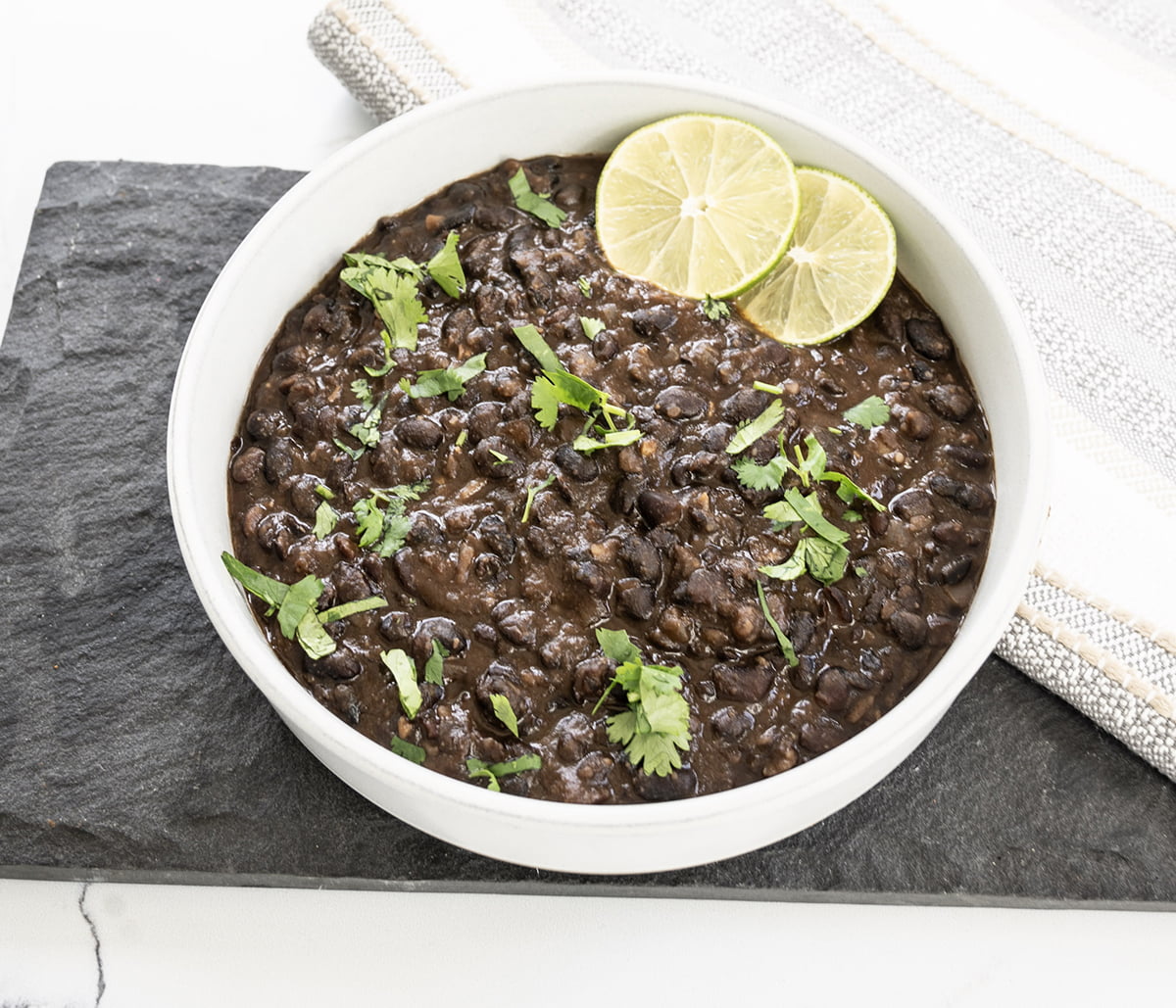 vegan Mexican black bean stew